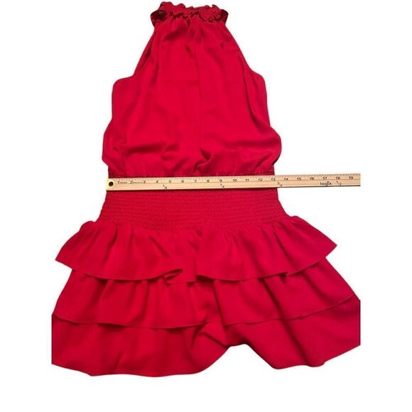 Amanda Uprichard Sorella Dress Red Size S Sleeveless Cocktail Party Formal - Picture 8 of 11